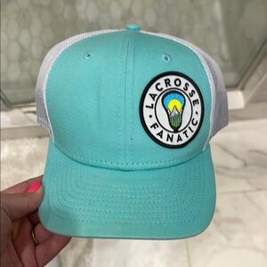 New Era Teal and White Lacrosse Fanatic Cap